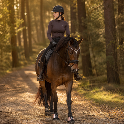 MIGGO HufHeld Hufglocken & Springglocken für Pferde und Ponys – Robuste Glitzer-TPU Hufglocken mit weicher Neoprenpolsterung | XS–XL| Rosé