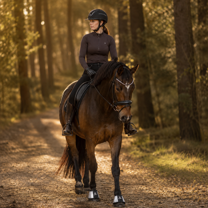 MIGGO HufHeld Hufglocken & Springglocken für Pferde und Ponys – Robuste Glitzer-TPU Hufglocken mit weicher Neoprenpolsterung | XS–XL|Silber