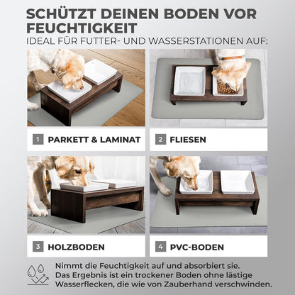 Miggo® Saugfähige Premium Napfunterlage - Grau