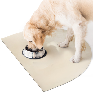 Miggo® Saugfähige Premium Halbrunde Napfunterlage - Beige