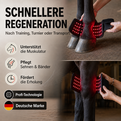 MIGGO LED-Rotlichtgamasche Pferd 660/850 nm – für Huf & Gelenke zur Regeneration