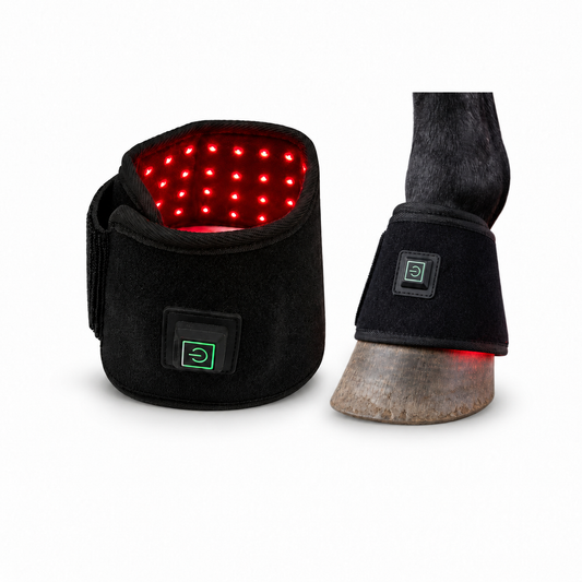 LED-Rotlichtgamasche Pferd – für Huf & Gelenke