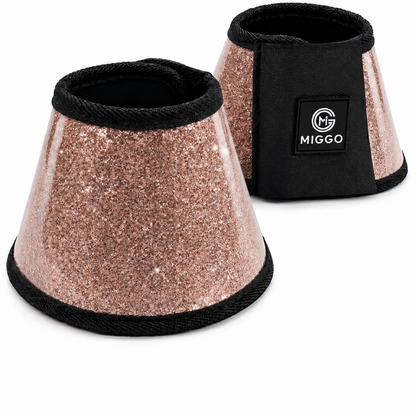 HufHeld Hufglocken & Springglocken Glitzer für Pferde und Ponys XS–XL | Rosé