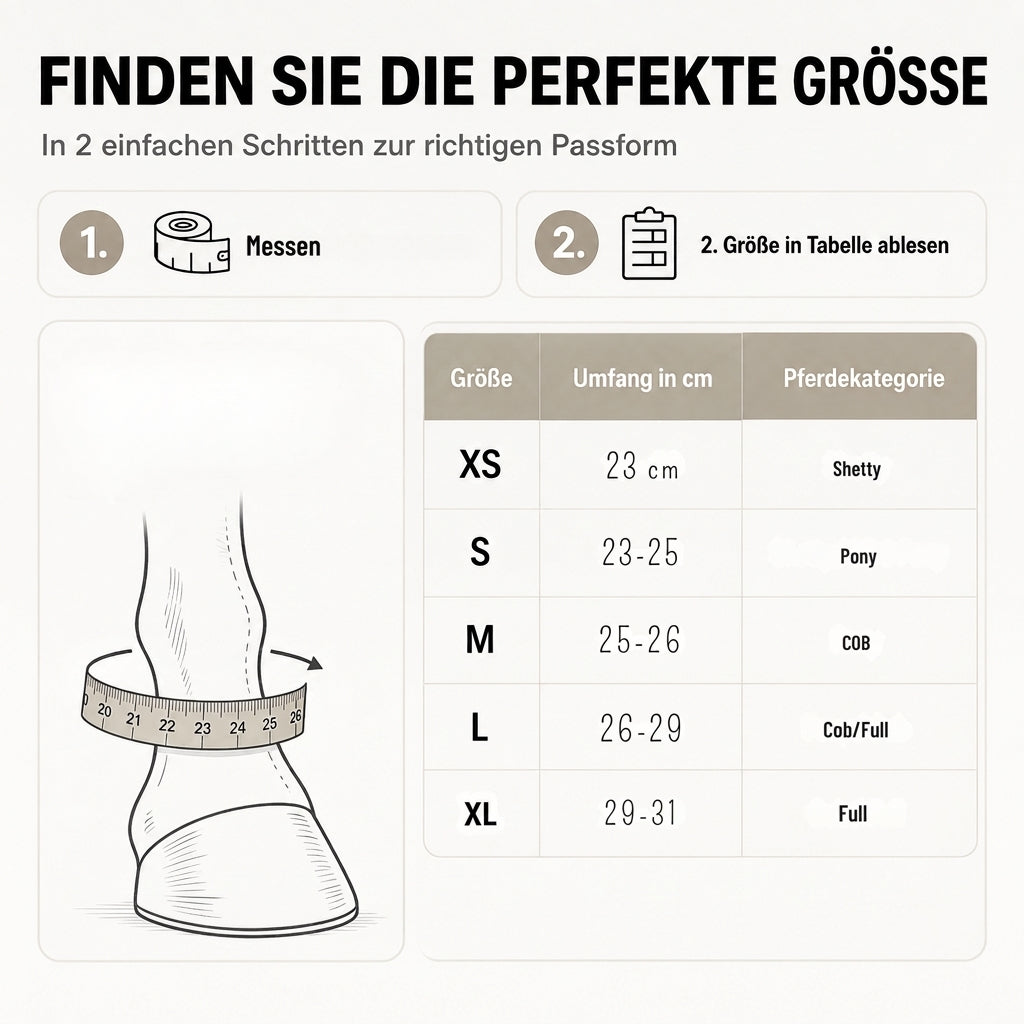 MIGGO HufHeld Hufglocken & Springglocken für Pferde und Ponys – Robuste Glitzer-TPU Hufglocken mit weicher Neoprenpolsterung | XS–XL| Rot